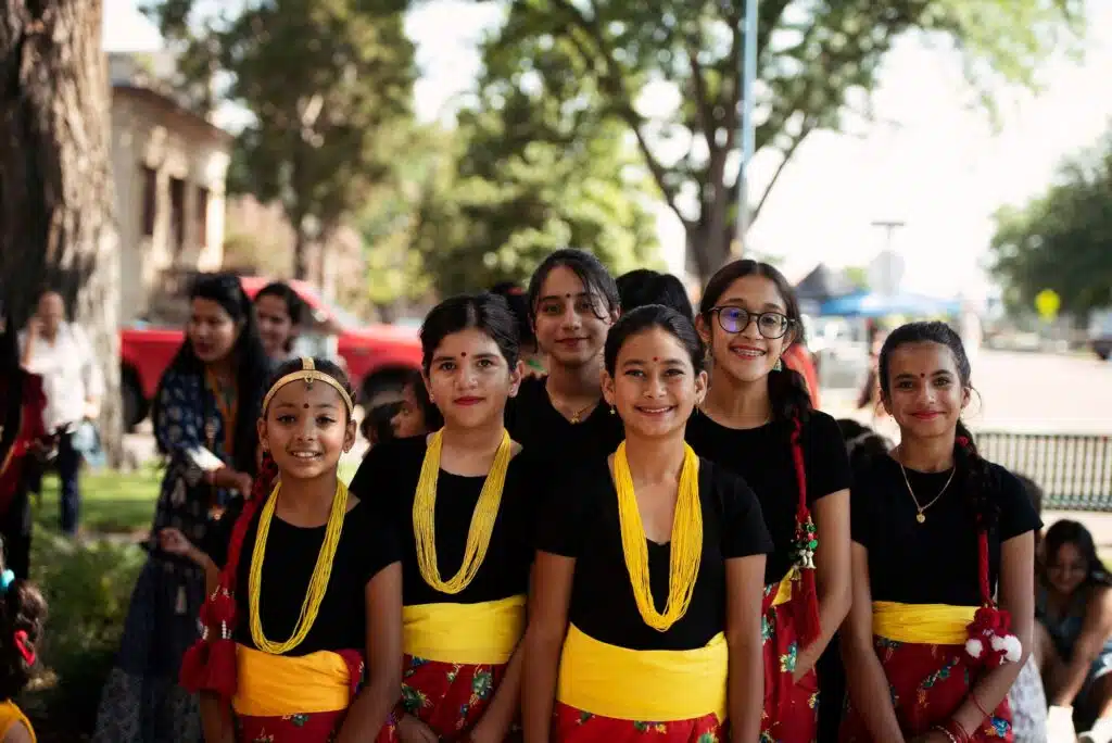 Nepali Jatra Festival of Colors to Illuminate Downtown Longmont 4th Annual Children in traditional dress at the Nepali Jatra Festival of Colors in downtown Longmont