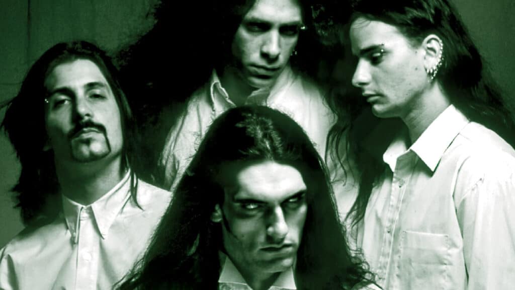 Type O Negative band photo during the making of Bloody Kisses album