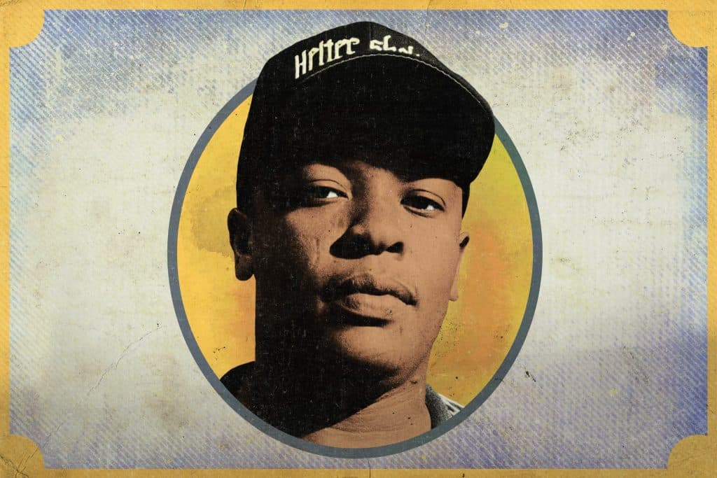 Dr. Dre portrait from The Chronic album era