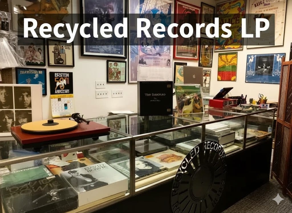 Recycled Records LP interior view, Longmont CO record store near me