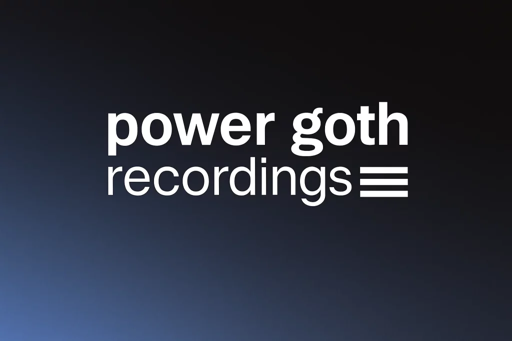 Power Goth Recordings logo representing the Denver-based DIY music label founded by local musicians Lauren Beecher, Corey Fruin, and Jay Papandreas
