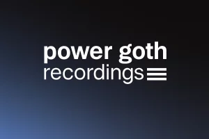 Power Goth Recordings logo representing the Denver-based DIY music label founded by local musicians Lauren Beecher, Corey Fruin, and Jay Papandreas