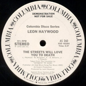 Leon Haywood - The Streets Will Love You To Death-0