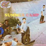 Original promotional art for Tyler, The Creator Summer Camp Mix featuring skaters with censored eyes and the Odd Future logo.