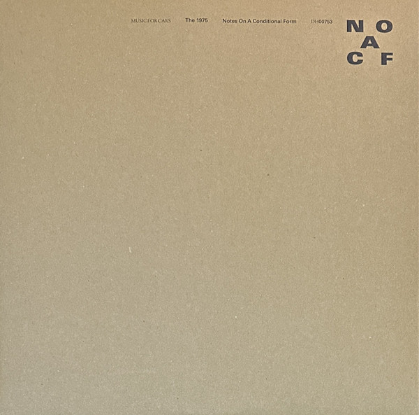 Notes On A Conditional Form-0 The 1975-0