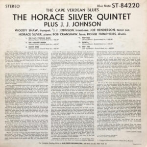 The Horace Silver Quintet Plus J.J. Johnson-1