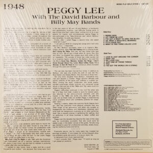Peggy Lee, Dave Barbour Orchestra, Billy May And His Orchestra-1